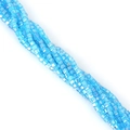 Himmelblaue gewürfelte Kristallglasperlen für DIY-Schmuckherstellung und Zubehör - 8mm (ca. 20 Stück/Packung) / Seeblau