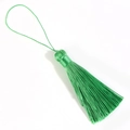 Silky emerald green DIY tassel pendant for bookmarks and classical fans decorative craft - Green