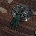 Elegant dark green silk tassel pendant for DIY bookmarks and classical home decoration - Dark Green