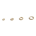 Set di quattro doppi anelli aperti dorati in ferro in varie dimensioni per gioielli fai-da-te - 5mm (500 Pezzi/Confezione) / Oro