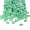 Cuentas de hojas verde claro en ABS perla para crear accesorios de cabello artesanales - Grande Verde
