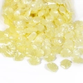 Pétalo de peonía de perla ABS amarillo con agujero para creación de joyas DIY - Grande Amarillo