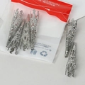 Silver hollow cone flower bead caps for DIY jewelry earring making and craft supplies - 8*40MM (6 Pieces/Pack) / Silver