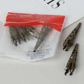 Vintage bronze filigree cone beads caps for handmade jewelry DIY earrings making - 8*40MM (6 Pieces/Pack) / Antique Bronze