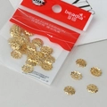 Golden flower petal bead caps for DIY handmade jewelry earrings and necklaces - 9MM (3g/Pack Approx 30 Pieces) / Gold