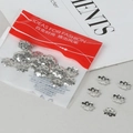 Silver flower bead caps for DIY jewelry making earrings and bracelets materials - 9MM (3g/Pack Approx 30 Pieces) / Silver