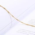 DIY golden bamboo link chain connector for handmade earrings and jewelry making - Gold (1:3 Ratio) / 1m