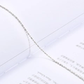 Chaîne en métal argenté avec articulations en bambou pour création de bijoux DIY - Argent (Ratio 1:1)