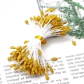 Stami dorati glitterati per composizioni floreali fai-da-te e accessori artigianali - Pistillo di Fiore Luccicante / 90 Pezzi/Confezione (3mm) / Oro
