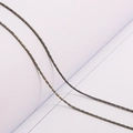 Catena a serpente in rame bronzo scuro per creazione di gioielli fai da te e nappe - 0.8mm 1m/Confezione / Bronzo Antico