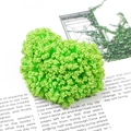 Vibrant green artificial moss balls for DIY handmade floral crafts and decorations - Moss Ball Flower Pistil / 90x80mm (12 Pcs/Pack) / Grass Green