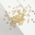 18K gold-plated copper jump rings for DIY jewelry making and linking accessories - 3mm (100 Pcs) / Gold