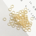 Bulk 18K gold plated copper jump rings for DIY earring and bracelet jewelry making - 5mm (100 Pieces/Pack) / Gold