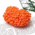 Estambres de flores artificiales naranjas para manualidades florales y decoración DIY - Corazón de Flor Estilo 2 (Longitud 85mm/12 Piezas Paquete)