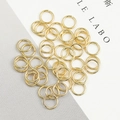18K gold-plated copper open jump rings for DIY jewelry making and bracelet accessories - 6mm (100 Pieces/Pack) / Gold