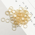 Bulk 18K gold-plated copper open jump rings for handmade DIY jewelry accessories - 8mm (100 Pieces/Pack) / Gold