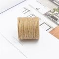 Natural jute twine roll for DIY crafts on a spool, vintage style woven hemp fiber string - 2-Strand 2mm 8m/Roll
