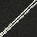 Translucent milky white cat eye round beads for DIY handmade jewelry crafting - 4mm (10 Pieces/Pack) / White