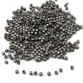 Bulk dark gunmetal CCB square spacer beads with central holes for jewelry making - 300pcs / 3mm / Gunmetal