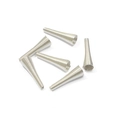 Set of 6 silver spiral cone coil end caps for DIY jewelry and tassel making - Spring Bead Cap / 26x8mm (10 Pieces/Pack) / Silver