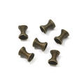 Set of 6 vintage bronze spring spacer beads for DIY jewelry and hair accessories - Spring Spacer Bead / 11x8mm (30 Pieces/Pack) / Antique Bronze