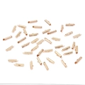 Bulk gold-plated metal tube slide-on end caps for DIY jewelry and tassel making - 10mm (50 Pieces/Pack) / KC Gold