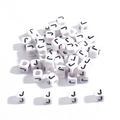 White cubic acrylic letter J beads with black printing for DIY bracelet jewelry making - 6x6mm (3.5mm Hole) 100 Pieces/Pack / Letter Bead J