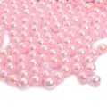 Perle rotonde rosa cangianti AB per creazione gioielli fai da te e accessori artigianali - 6mm / Rosa Chiaro