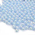 Perline di acrilico blu chiaro effetto AB per creazione di gioielli fai da te - 6mm / Azzurro
