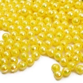 Perline finte gialle color AB con fori per la creazione di gioielli fai-da-te - 6mm / Giallo