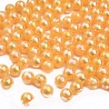 Perle d'imitazione ABS arancione cangiante per gioielli fai-da-te e perline rotonde - 6mm / Verde Pallido