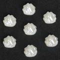White ABS pearl rose flower resin charms for DIY handmade hair accessories making - Rose (Artificial Pearl) / 100 Pieces/Pack (13x12mm) / Beige
