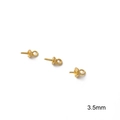 3,5 mm 14K vergoldete Perlenanhänger-Ösen für DIY Schmuckherstellung von Perlen - Regenschirm-Stil Perlenkappe / 3.5mm (10 Stück/Packung) / Gold