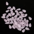 Cuentas de vidrio en forma de gota rosa claro para joyería DIY con agujeros - Forma de Gota de Agua / 5 Piezas/Paquete (14x8mm) / Jade Rosa