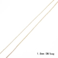 1.8mm golden iron cross chain 5M bag for DIY jewelry making and necklace accessories - Thin Chain / 1.8mm Width - 5m/Pack / KC Gold