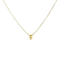 18k gold plated Sagittarius zodiac symbol pendant necklace on a delicate box chain - Sagittarius