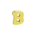 DIY personalized gold 3D capital letter B pendant bead for jewelry making - Pendant Only (Without Chain) - Letter B