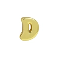 Polierter goldener 3D-Buchstabe D Anhänger aus Messing für DIY-Halsketten - Nur Anhänger (Ohne Kette) - Buchstabe D