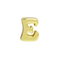 Poliertes goldfarbenes Messing-Alphabet E für DIY-personalisierte Halsketten - Nur Anhänger (Ohne Kette) - Buchstabe E