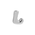 Polierter silberner Messing-Buchstabe L Anhänger für DIY Namensketten und Schmuck - Silber L (Anhänger Ohne Kette)