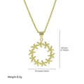 Collier avec pendentif étoile de mer dorée pour la plage avec détails de taille - Anneau Étoile de Mer (Style 1) / Pendentif Seul (Sans Chaîne)