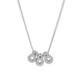 Collier avec pendentif numéro d'ange 888 en argent poli sur une chaîne fine - Collier / 888 Argent