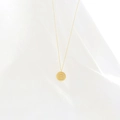 Collier en acier titane doré 316L avec pendentif lettre B serti de cristaux - Lettre B