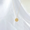 Collier double face en acier inoxydable 316L doré avec pendentif lettre D pavé - Lettre D