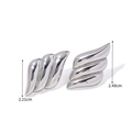 Polished silver angel wing stud earrings with size dimensions 2.21cm and 2.48cm - Triple Wing Style (XKE0230)