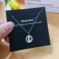 Silver-finish titanium steel necklace with a crystal-encrusted Virgin Mary circular pendant - Silver Saint Mary Portrait Style (X518 Silver)