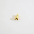 Polished 18K gold plated copper 3D uppercase letter J bead charm for DIY necklaces - Gold Letter J