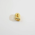 18K gold plated copper alphabet letter Q charm bead for DIY jewelry making necklaces - Gold Letter Q