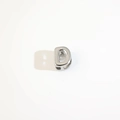 Polished silver letter D bead charm in 18K gold plated copper for DIY jewelry making - Silver Letter D