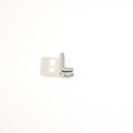 Polished silver letter L pendant bead for DIY 18K gold plated copper jewelry making - Silver Letter L